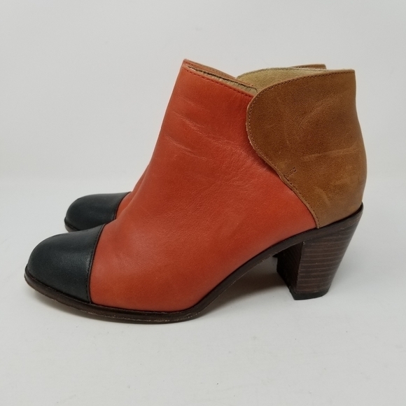 Wolverine by Samantha Pleet Leather Booties Color Blocking Soft Women's Size 6 - Picture 12 of 12